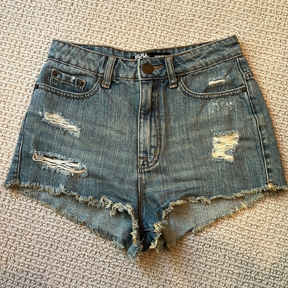 Urban Outfitters BDG High Rise Cheeky Denim Shorts